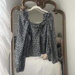 Topshop floral blouse